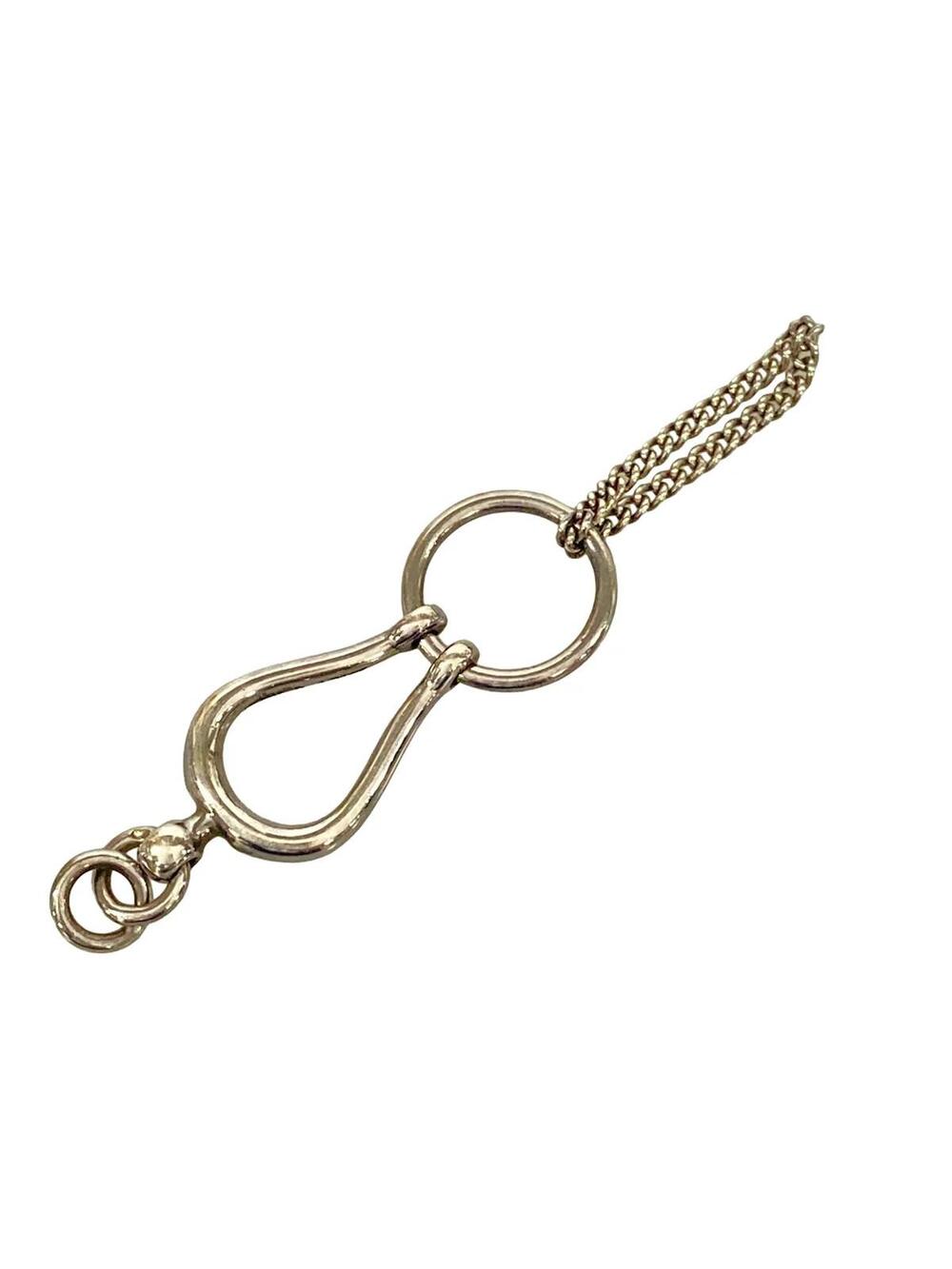 Hermes Horsebit Silver Bag Charm #365011H87B